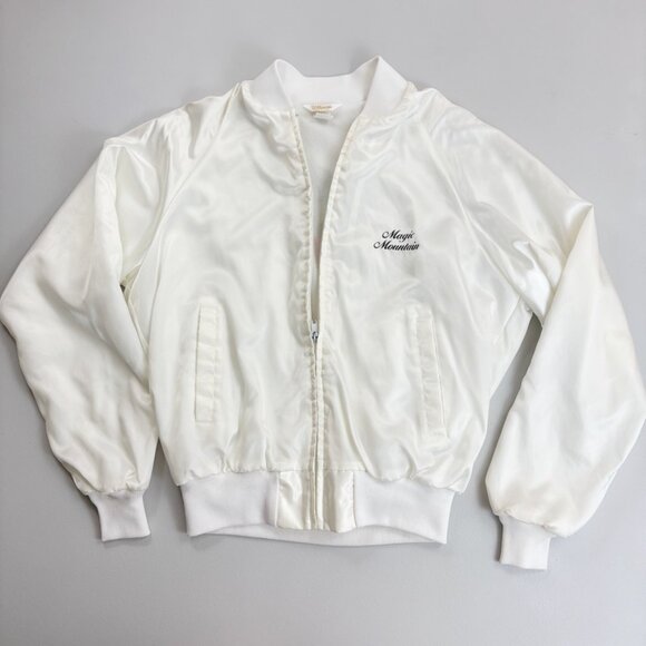 LOONEY TUNES Vintage Satin Bomber Jacket XL 1986 Sylvester Magic Mountain Park - Picture 10 of 10